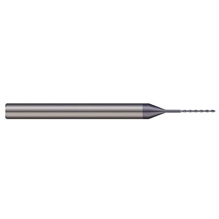 Micro 100 0.0571 Drill Dia X 0.413 Flute Length Carbide Drill, Altin Coated DR01-0571X